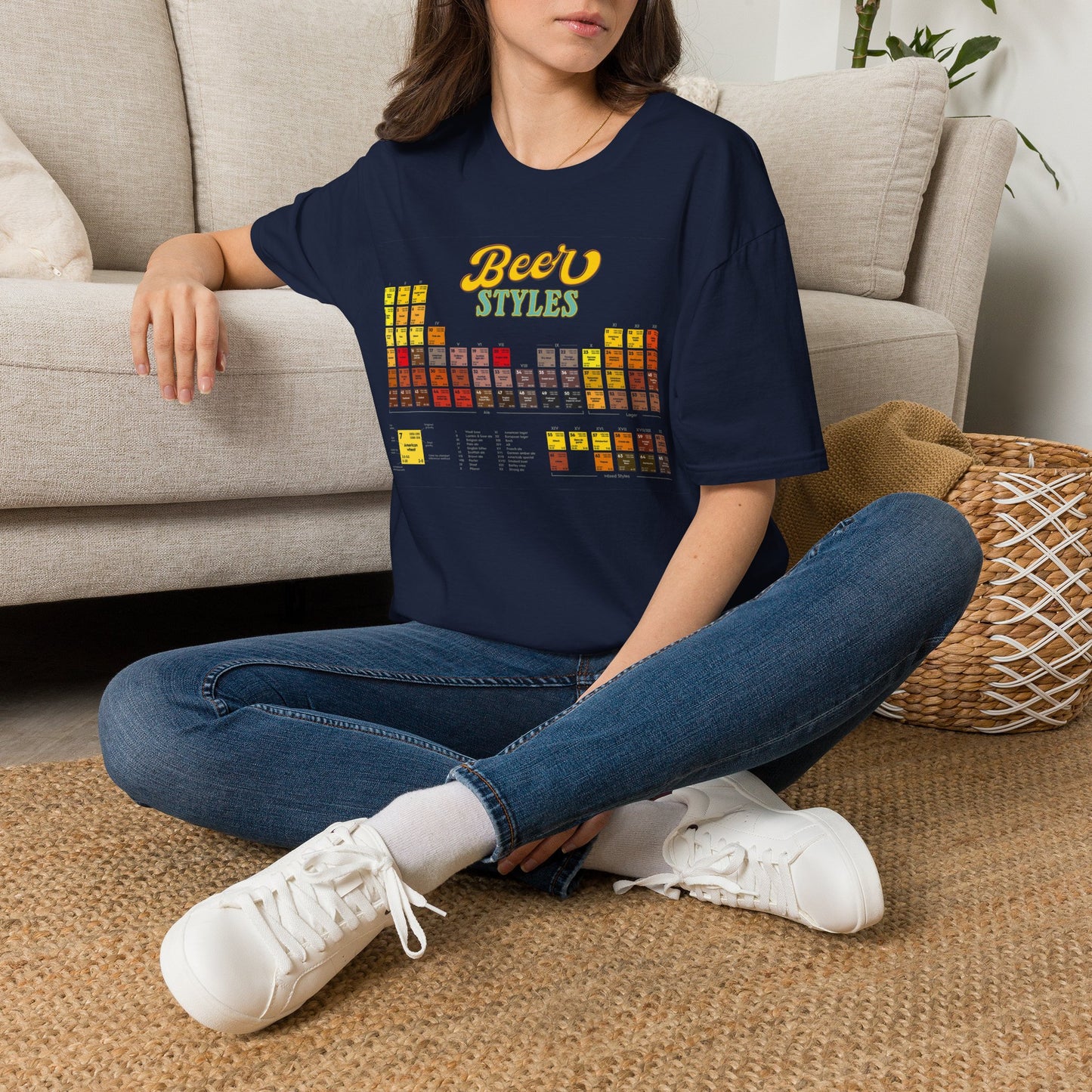 Beer Styles T-Shirt — Colorful Beer Style Chart Tee for Beer Lovers