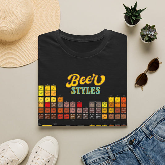 Beer Styles T-Shirt — Colorful Beer Style Chart Tee for Beer Lovers