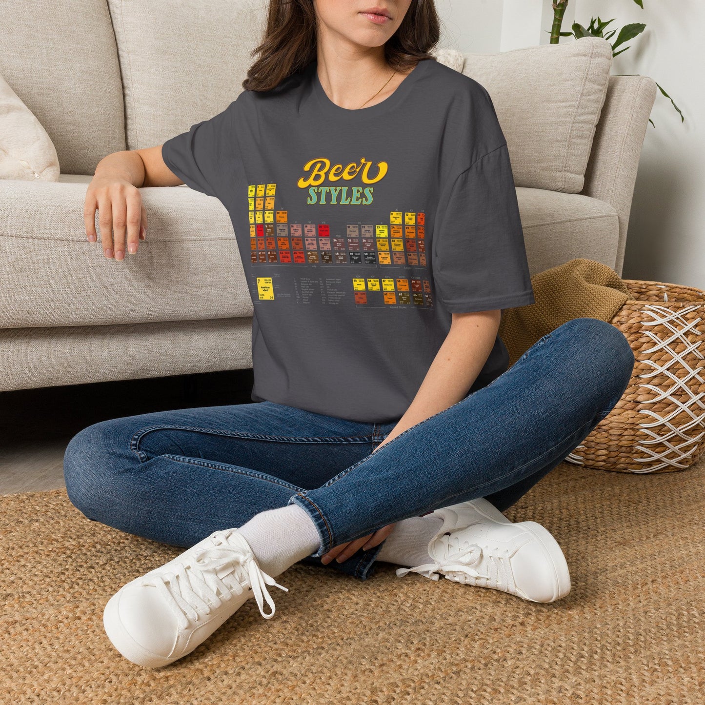 Beer Styles T-Shirt — Colorful Beer Style Chart Tee for Beer Lovers