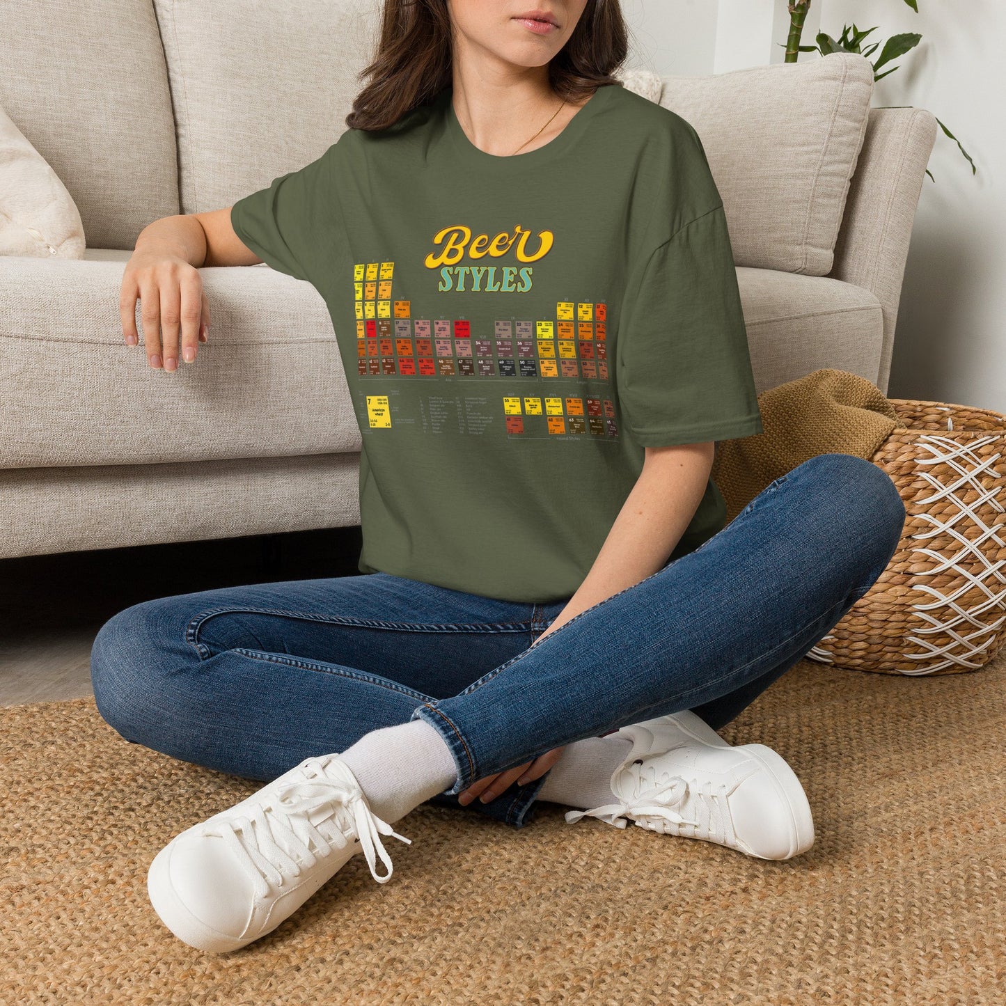 Beer Styles T-Shirt — Colorful Beer Style Chart Tee for Beer Lovers